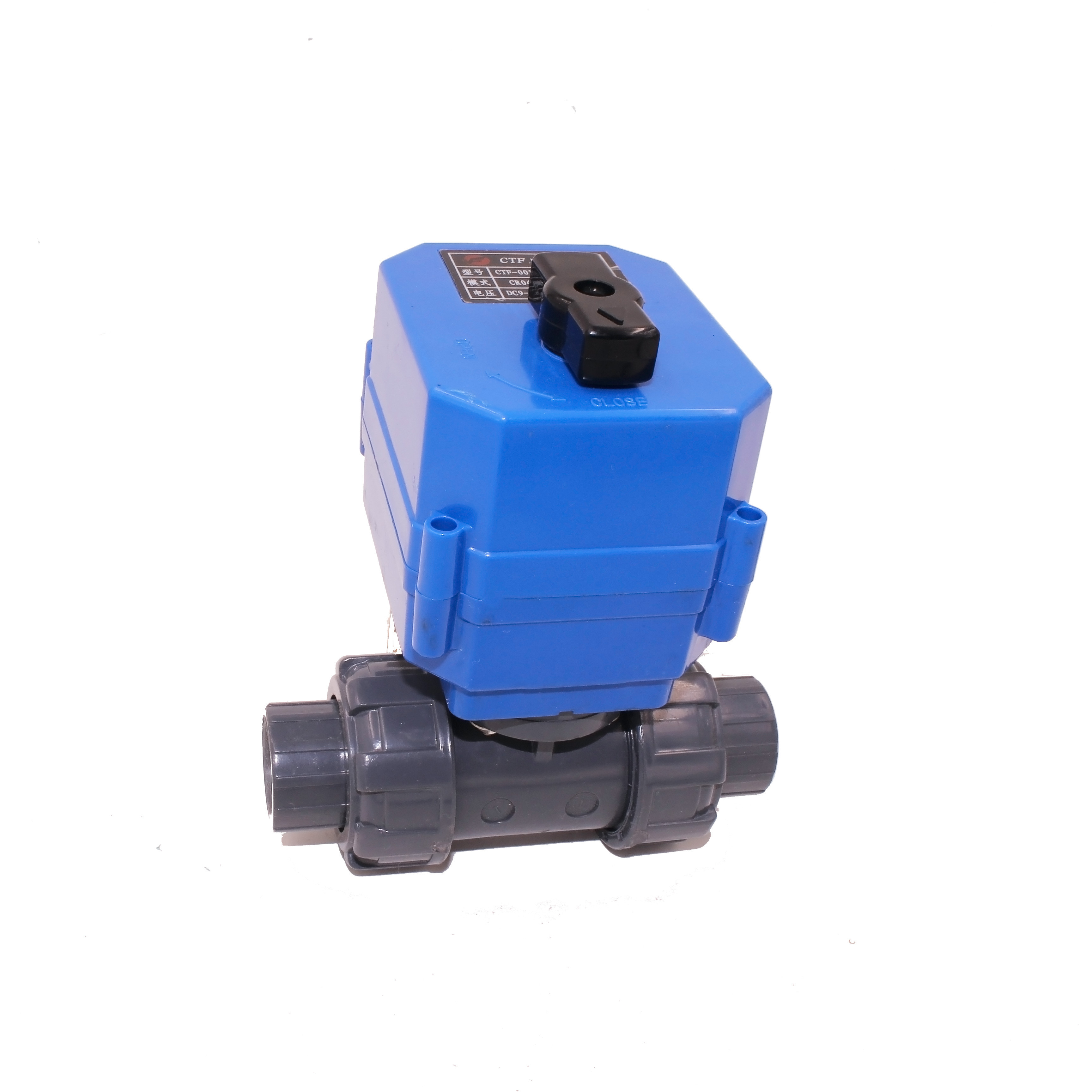 dn50 3 inch 50mm 12v 24v 220v plastic  electric motorized actuator ball valve