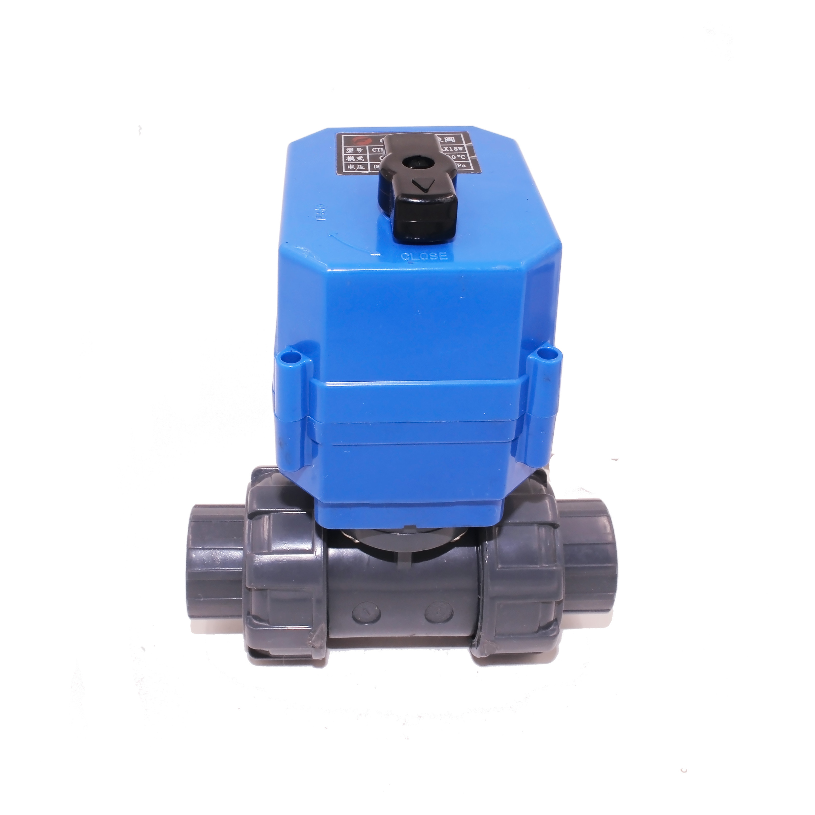 dn50 3 inch 50mm 12v 24v 220v plastic  electric motorized actuator ball valve