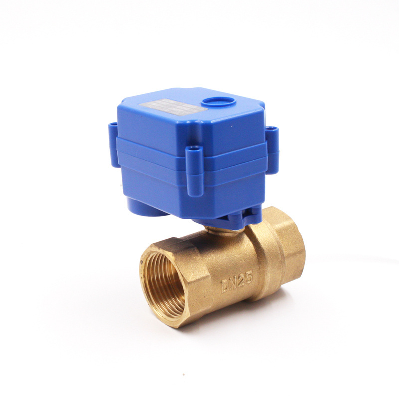 dn25 ball valve electric pool valves brass 2 way motorized ball valve DN25 DC12V 3-6V CR01 CR02 CR05