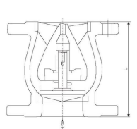 Water system valve series silent flange check valve stainless steel valve for control water flow