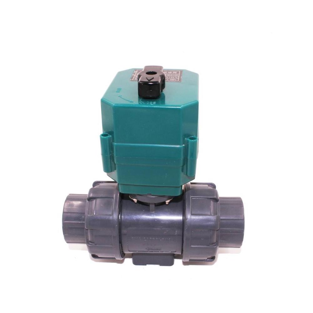 electric ball valve PVC UPVC 12v plastic motorized ball valve