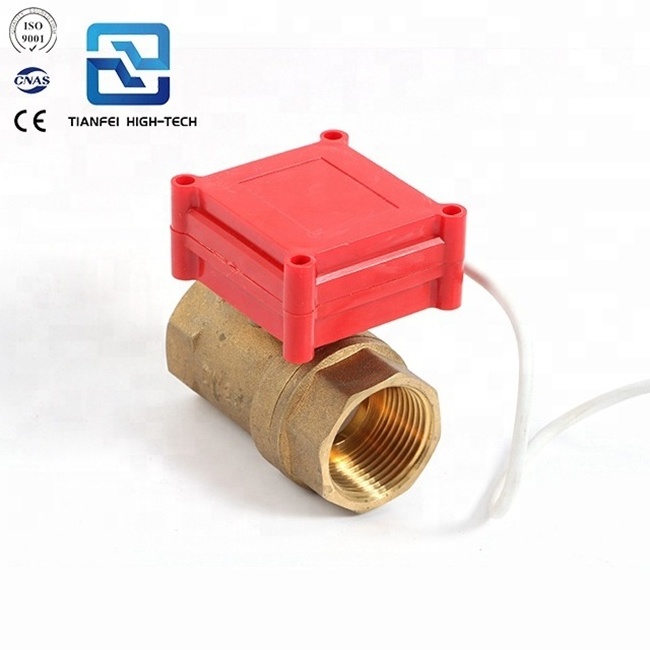 CWX-20P mini motorized ball valve compact motorized water control valve brass stainless steel electric actuator valve