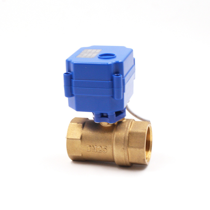 dn25 ball valve electric pool valves brass 2 way motorized ball valve DN25 DC12V 3-6V CR01 CR02 CR05