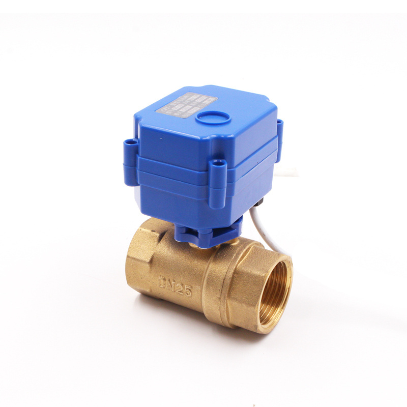 dn25 ball valve electric pool valves brass 2 way motorized ball valve DN25 DC12V 3-6V CR01 CR02 CR05