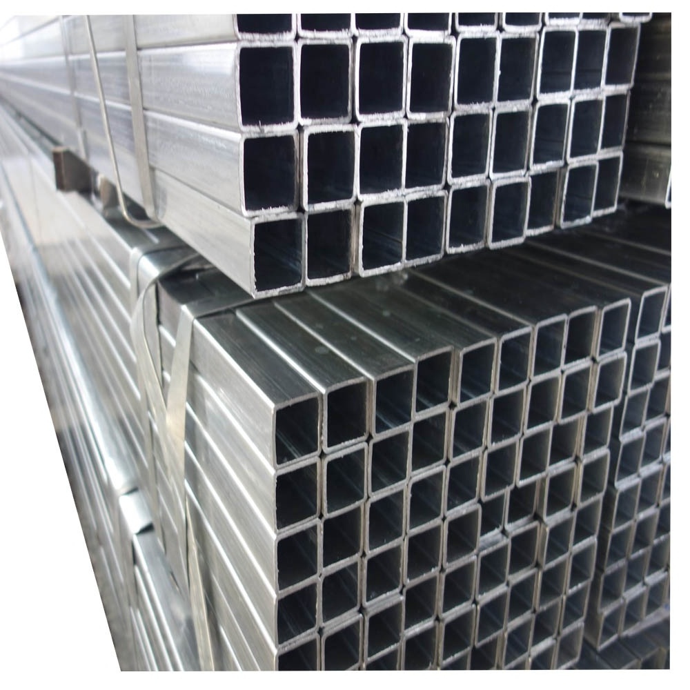 zinc coated square steel tube gi square hollow section hot dipped galvanized square tube