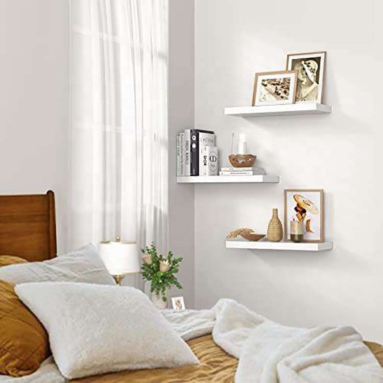 storage holders racks kitchen Tanggula White wall mounted wooden shelves for storage furniture, wall mounted floating shelves