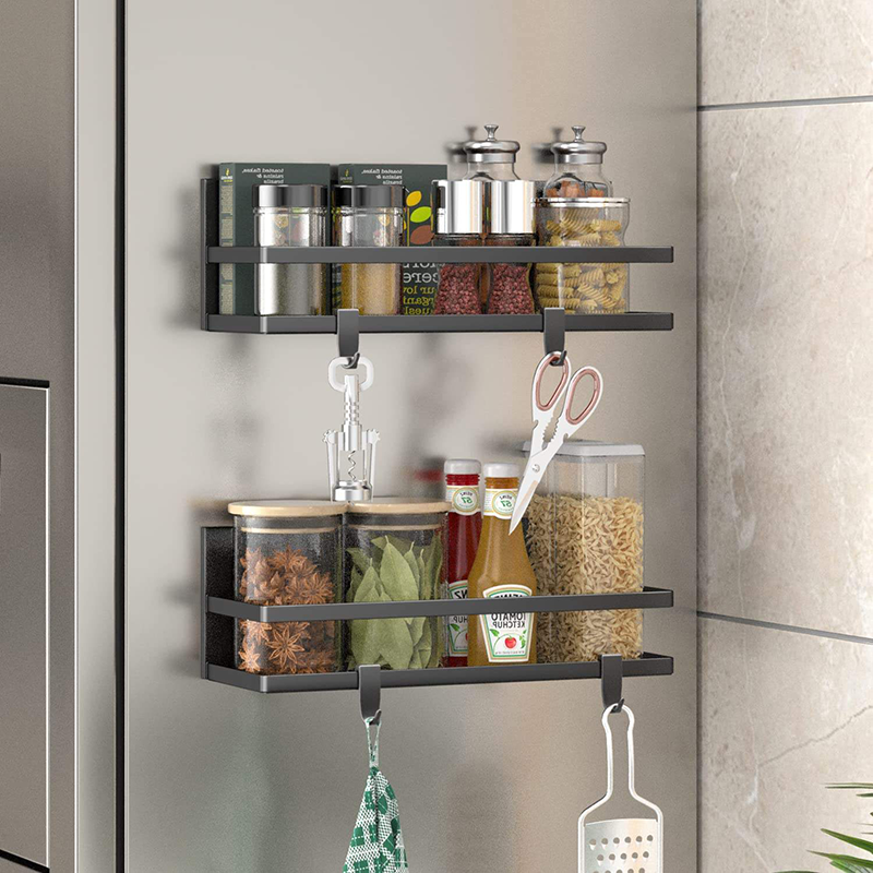 storage holders racks kitchen  Tanggula Kitchen refrigerator spice wall mounted magnetic rack