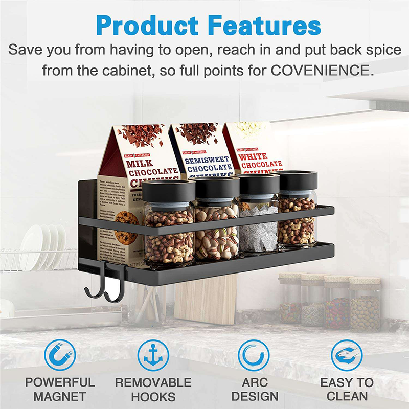 storage holders racks kitchen  Tanggula Kitchen refrigerator spice wall mounted magnetic rack