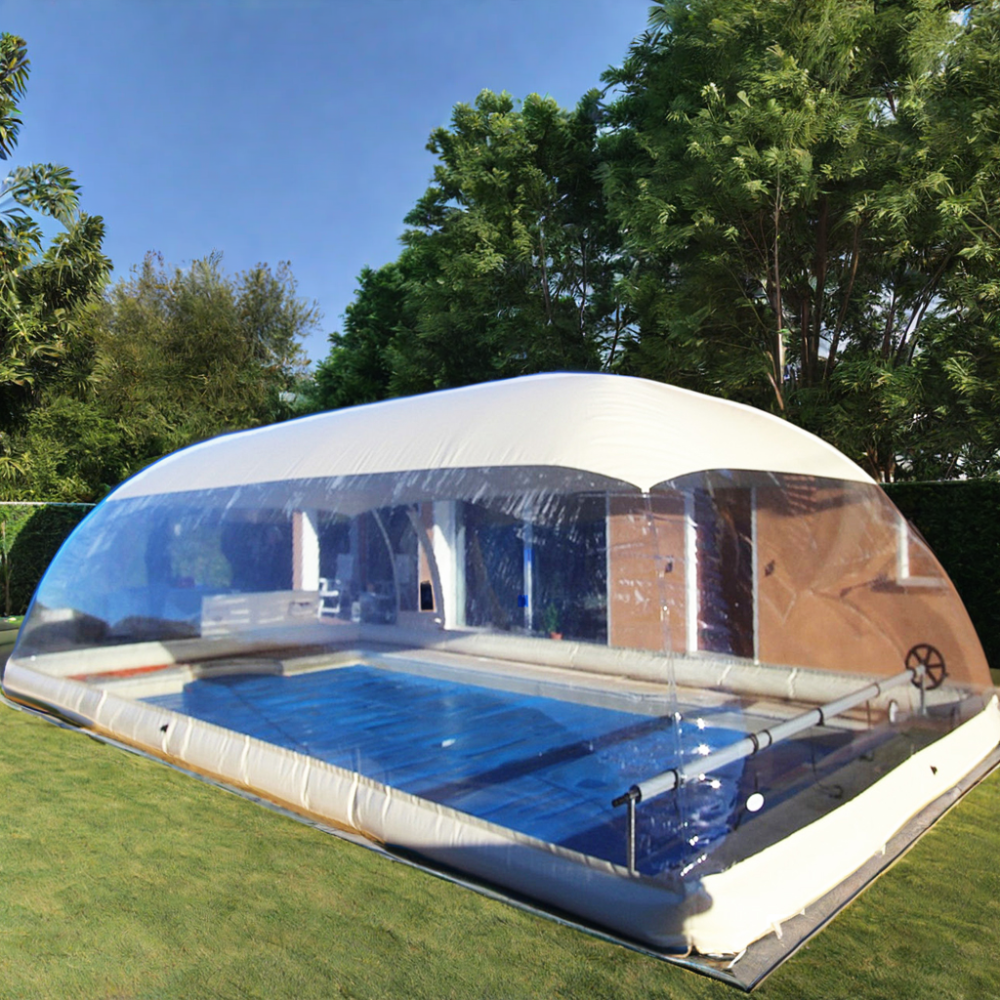 Transparent Inflatable Pool Bubble Dome Enjoy Winter and Summer Fun with this Clear Pool Cover and Ceiling Bubble Tent