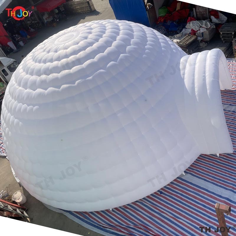 Giant Igloo Tent Dia 10m Outdoor Commercial Activity Exhibition Event Party Led White Huge Inflatable Dome Tent For Rental