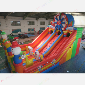 10x6m Circus Clown Playground park commercial inflatable bouncer air jumping bouncing castles inflatable bouncy castle