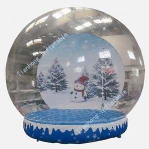 Free Shipping! 4m Inflatable Snow Globe Christmas Decorations Inflatable Christmas items Photo Booth