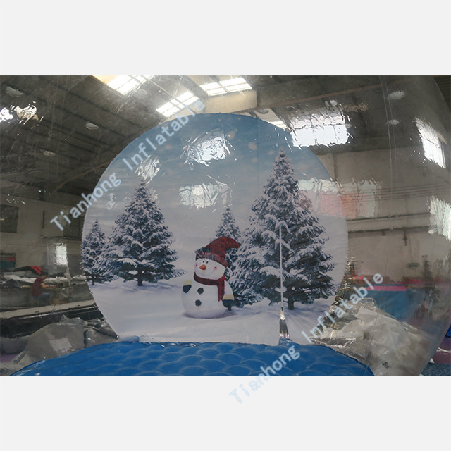 Free Shipping! 4m Inflatable Snow Globe Christmas Decorations Inflatable Christmas items Photo Booth