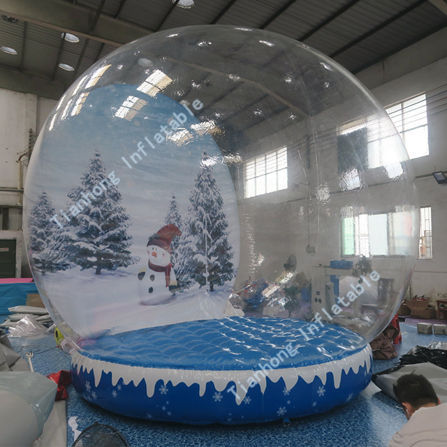 Free Shipping! 4m Inflatable Snow Globe Christmas Decorations Inflatable Christmas items Photo Booth