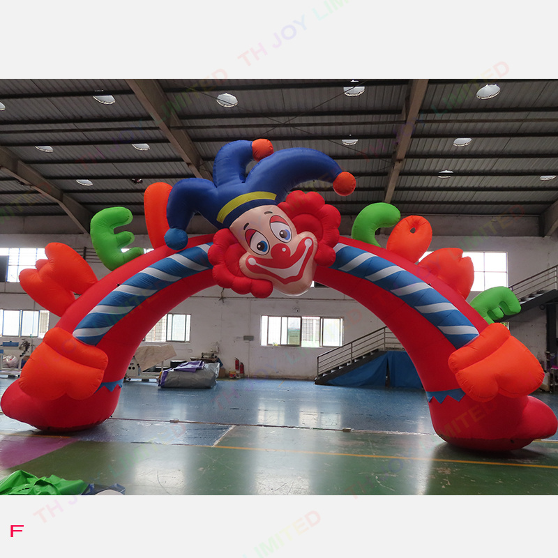 10x5m outdoor circus welcome arch  inflatable clown arch for Halloween decoration