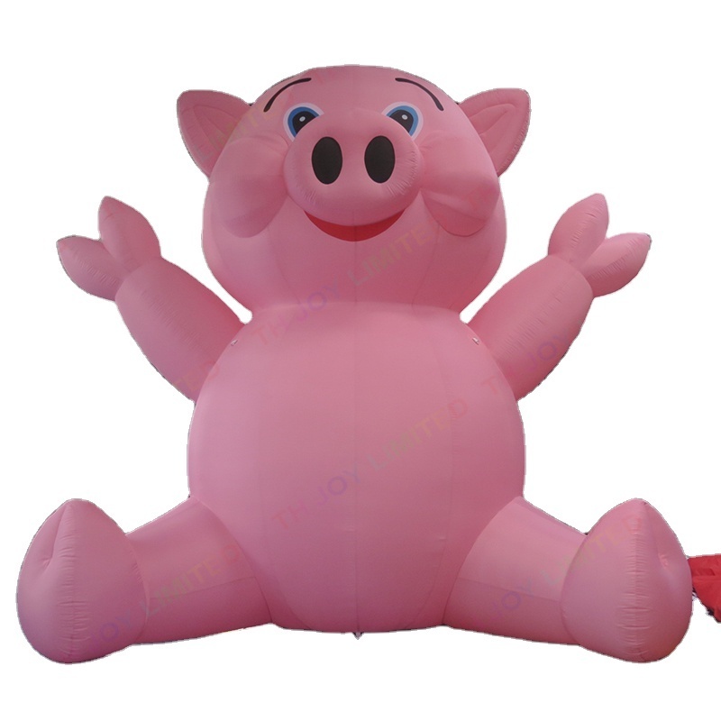 6m 20ft tall Custom giant inflatable pig, pig inflatables for advertising