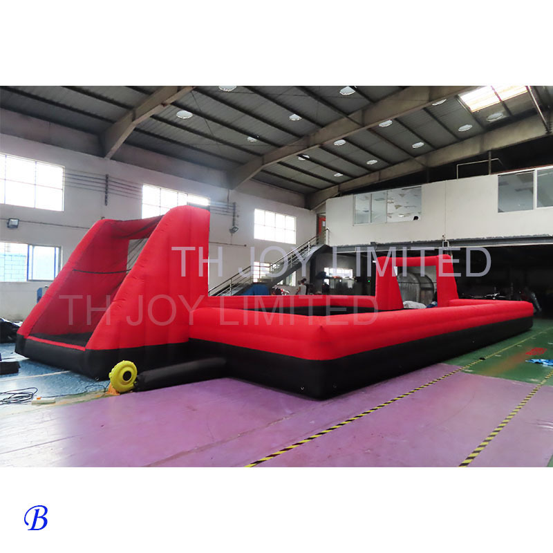 Free Shipping! 15x8m  Outdoor Giant Inflatable Football Pitch Soccer Field Inflatable Football Field For Rental