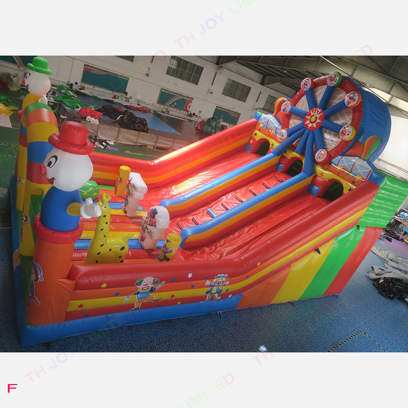 10x6m Circus Clown Playground park commercial inflatable bouncer air jumping bouncing castles inflatable bouncy castle