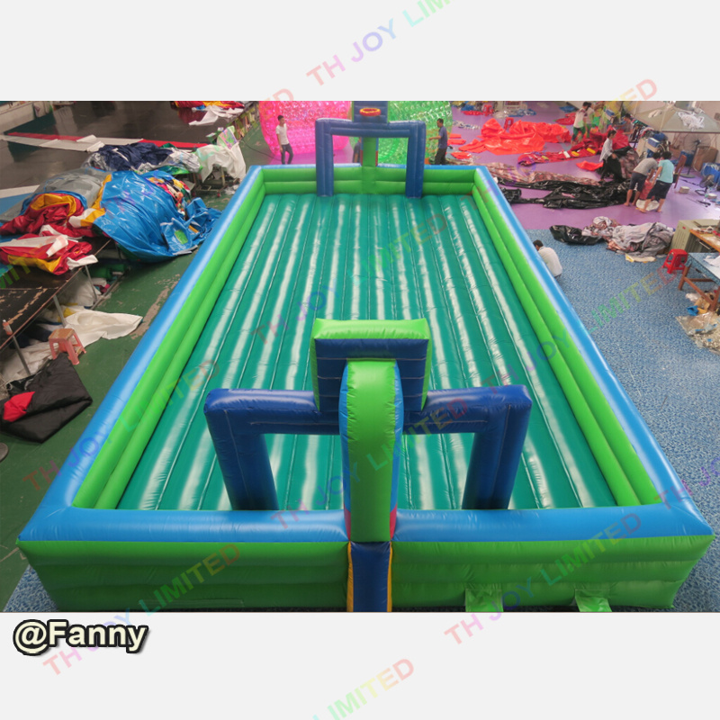 Kids or Adults Outdoor Water Fun Inflatable Soap Soccer Field Inflatable Football Field