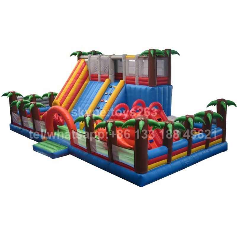 Free shipping 10x5m/12x6m commercial inflatable bouncy playground, giant inflatable fun city for sale