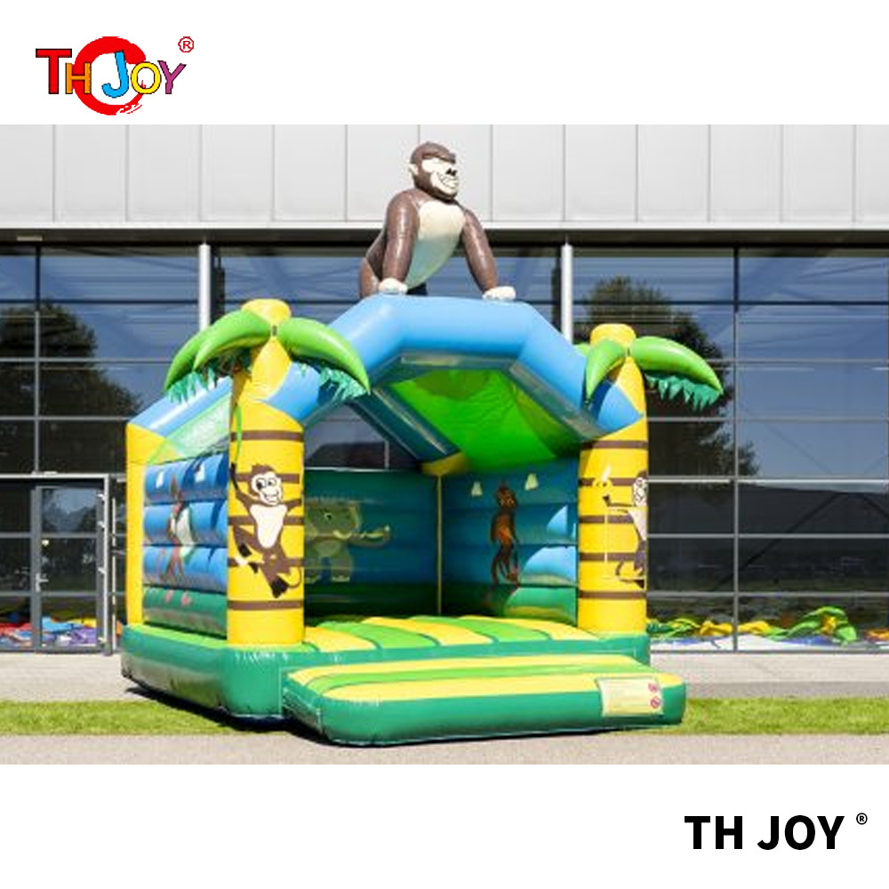 Giant 4x4m Animal Gorilla Bounce House Inflatable Bouncer for Kids Party Fun Inflatable Car Bouncy Castle