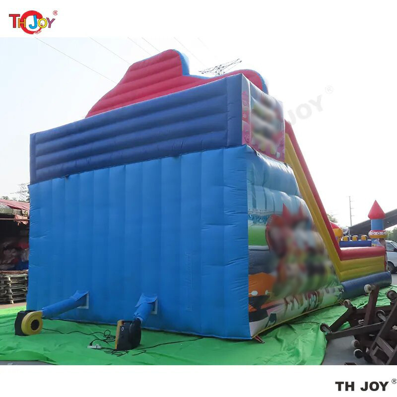 Giant Inflatable Bouncy Castle With Funny Obstacle children amusement theme park devices Jump House With Fun slide and climb