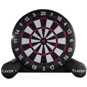 4m/13ft high inflatable dart, big inflatable soccer dart board game, cheap inflatable foot dart game with 5 balls and air blower