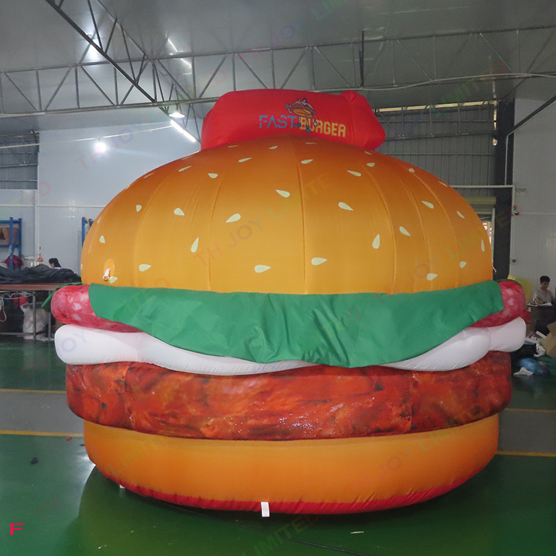 3m 10ft tall  inflatable burger for shop sale inflatable hamburger balloon for display inflatable hamburger model