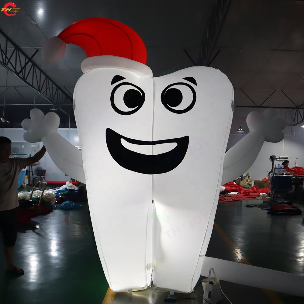 Free Shipping Outdoor Giant Inflatable Tooth Model Air Balloon for sale