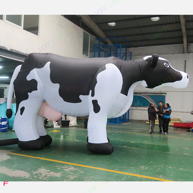 Giant custom made cow inflatable milk cow for Milk store advertising