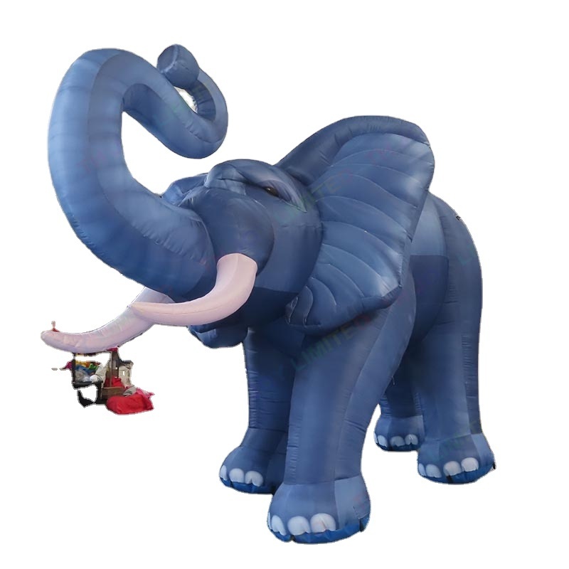 4m 13ft Tall New Design Giant Inflatable Elephant, Advertising Inflatable Cartoon Elephant,large Inflatable Animals Balloon 1pc