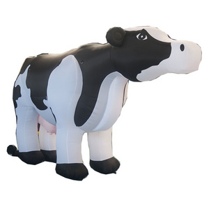 Free Shipping!  4m High 6m Long Custom Made Cartoon Giant Outdoor Inflatable Cow For Promotion Advertising Inflatable Animal