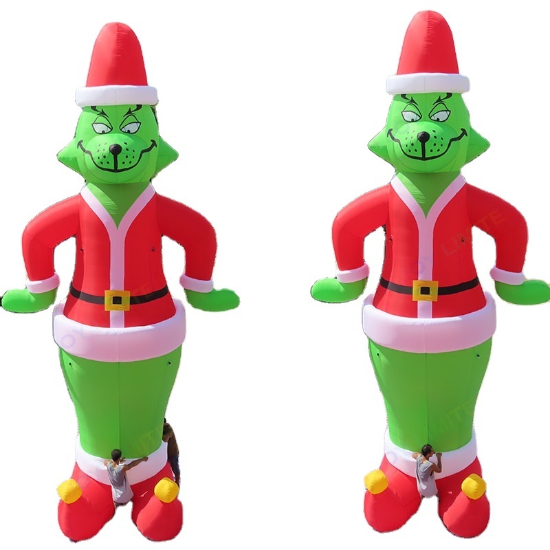 9m 30ft tall giant Inflatable Christmas Clown / Giant Inflatable Grinch for Christmas Decoration