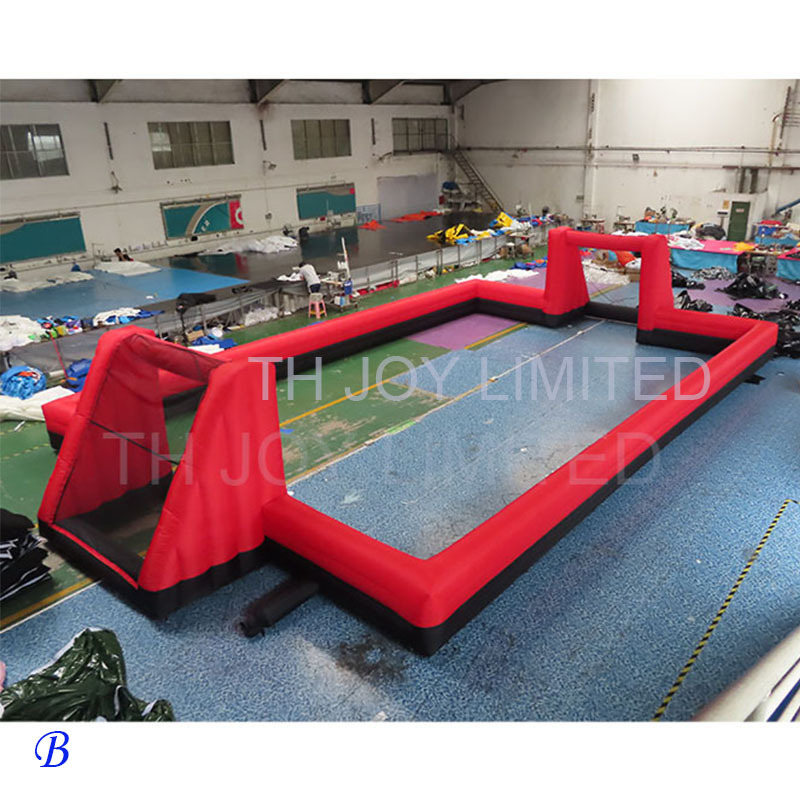 Free Shipping! 15x8m  Outdoor Giant Inflatable Football Pitch Soccer Field Inflatable Football Field For Rental