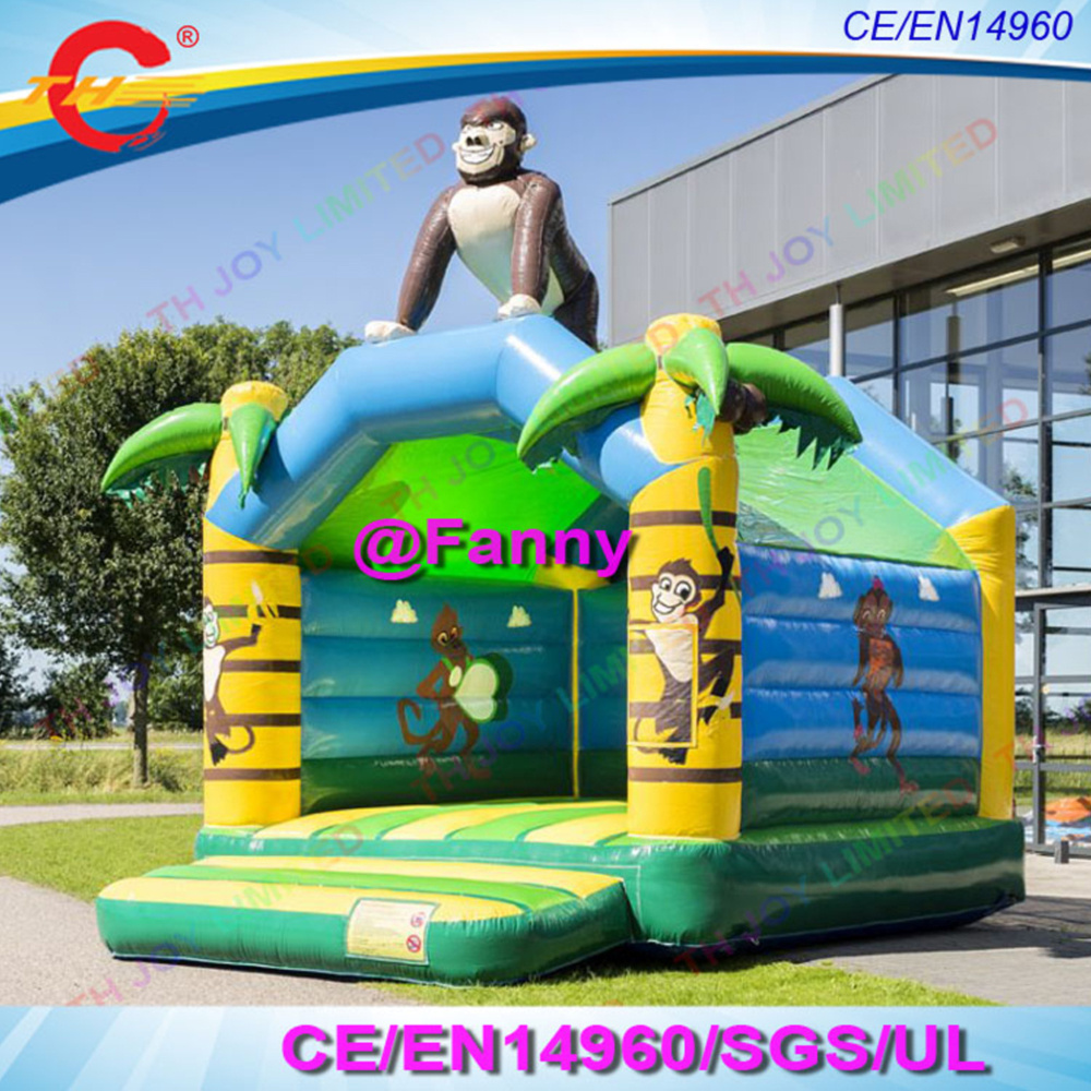 Giant 4x4m Animal Gorilla Bounce House Inflatable Bouncer for Kids Party Fun Inflatable Car Bouncy Castle