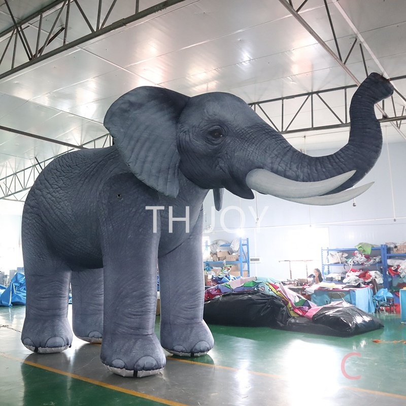 free air shipping to door! 4m high giant inflatable animals balloon customized inflatable elephant model for event advertising