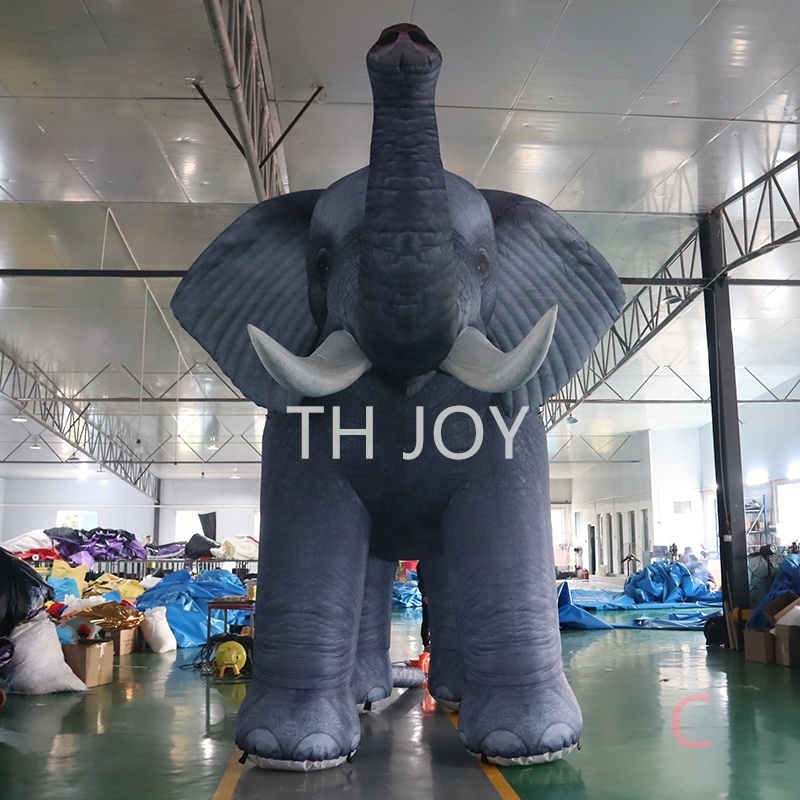 free air shipping to door! 4m high giant inflatable animals balloon customized inflatable elephant model for event advertising