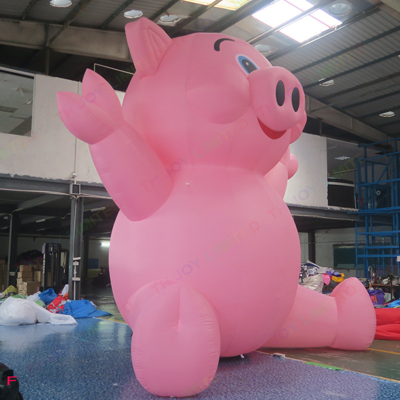 6m 20ft tall Custom giant inflatable pig, pig inflatables for advertising