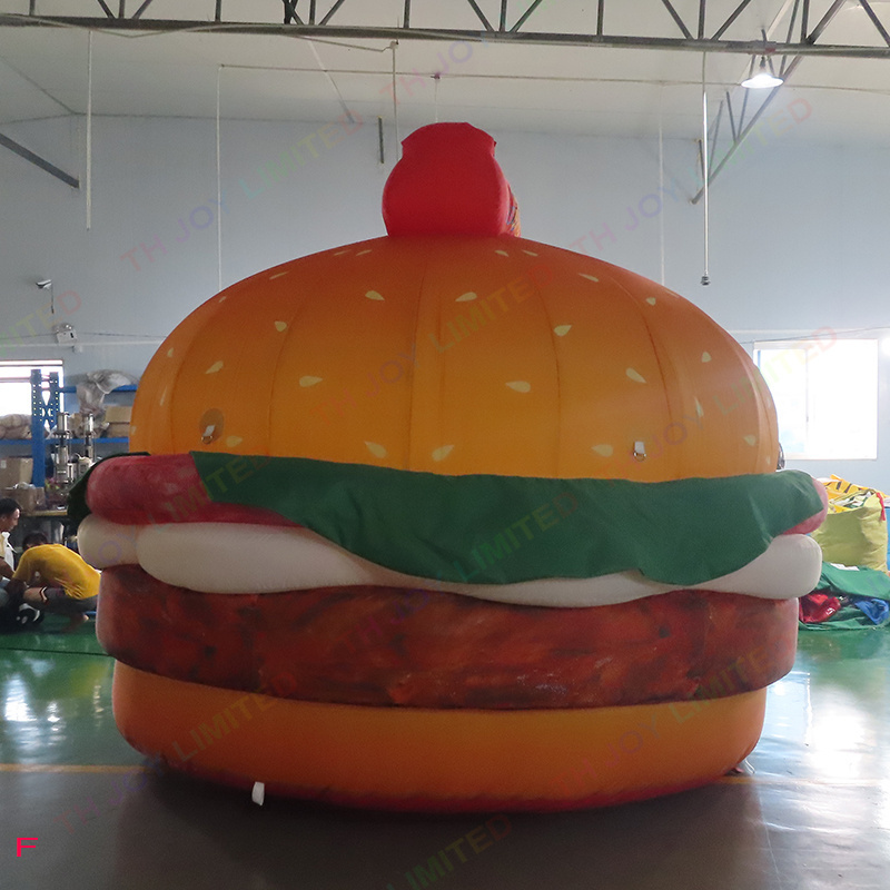 3m 10ft tall  inflatable burger for shop sale inflatable hamburger balloon for display inflatable hamburger model