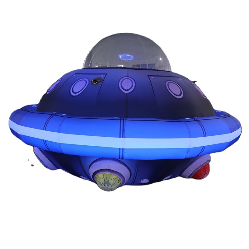 3m 10ft tall  Inflatable UFO Models Advertising Inflatable Spaceship With Lights For Decoration