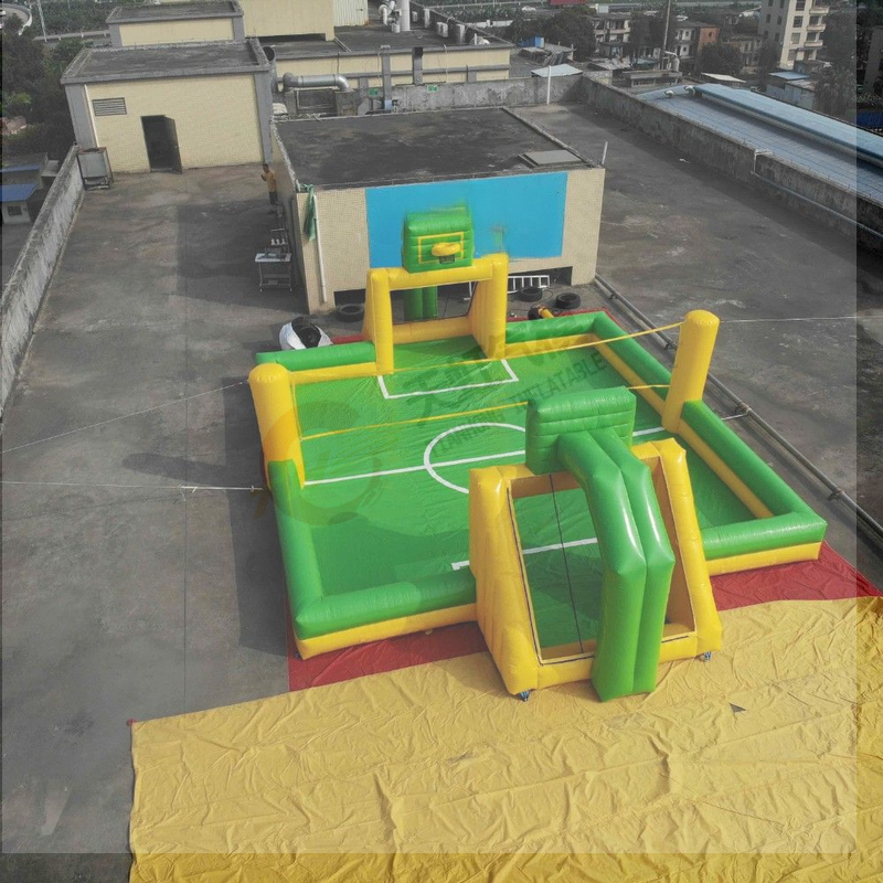 Football Inflatable Jump Sport Game inflatable Soccer Bouncer Shoot Basketball Commercial Rental Inflatable Volleyball Court