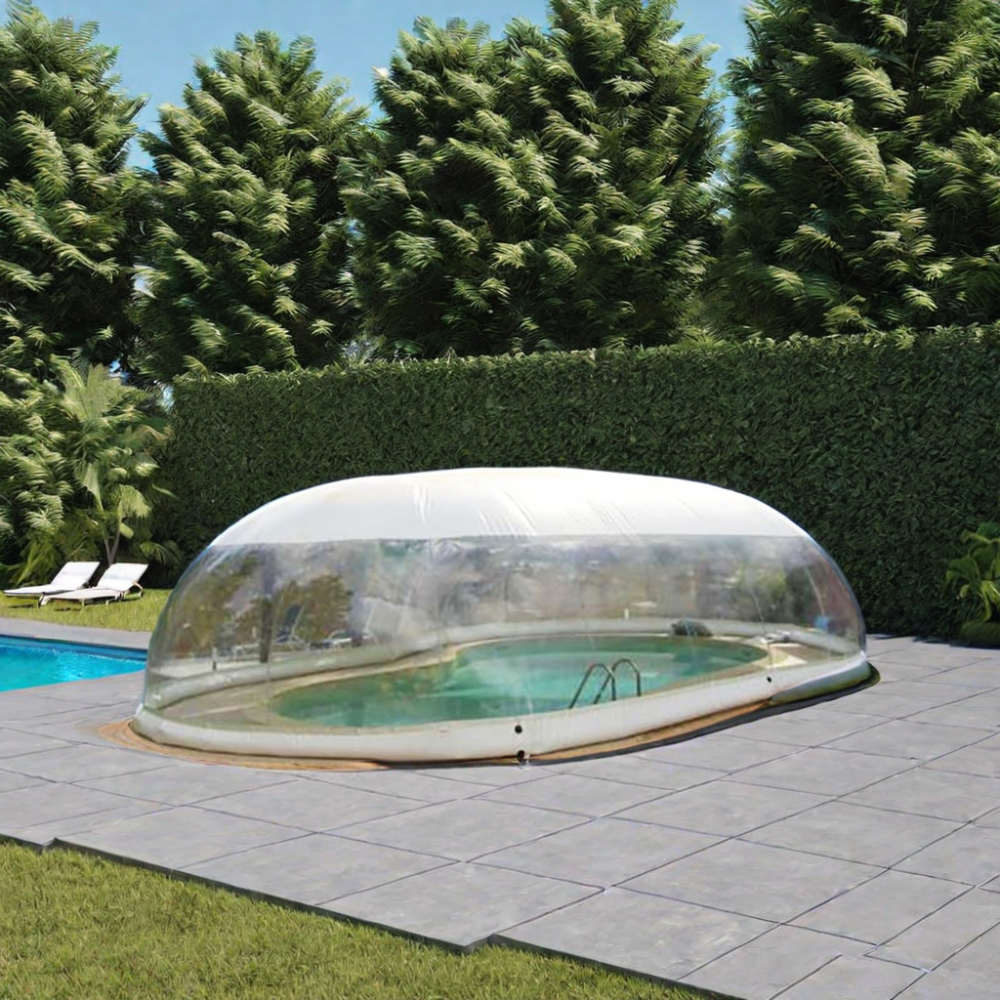 Transparent Inflatable Pool Bubble Dome Enjoy Winter and Summer Fun with this Clear Pool Cover and Ceiling Bubble Tent