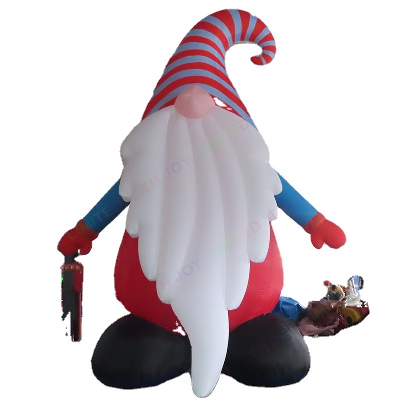 5m tall inflatable Garden Gnome Design,Outdoor Giant Inflatable Gnome santa for Garden