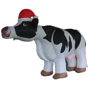 6m long Custom giant inflatable real animal farm animals cartoon advertising inflatables cow