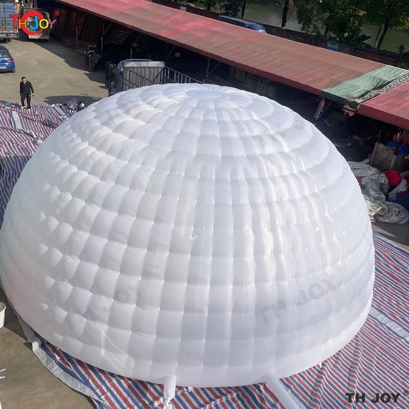 Giant Igloo Tent Dia 10m Outdoor Commercial Activity Exhibition Event Party Led White Huge Inflatable Dome Tent For Rental