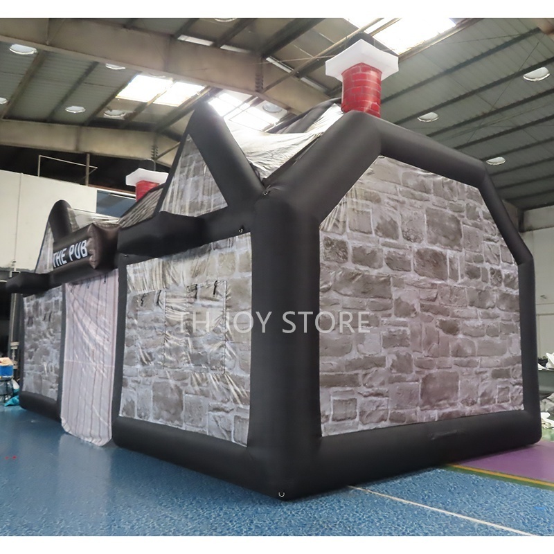 free  air ship to door, customized outdoor inflatable cabin blow up pub inflatable bar tent nightclub for party