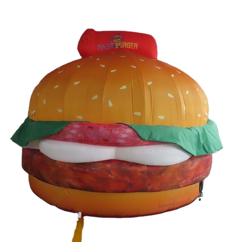 3m 10ft tall  inflatable burger for shop sale inflatable hamburger balloon for display inflatable hamburger model