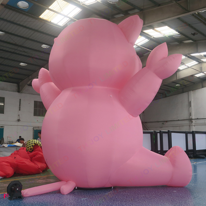 6m 20ft tall Custom giant inflatable pig, pig inflatables for advertising