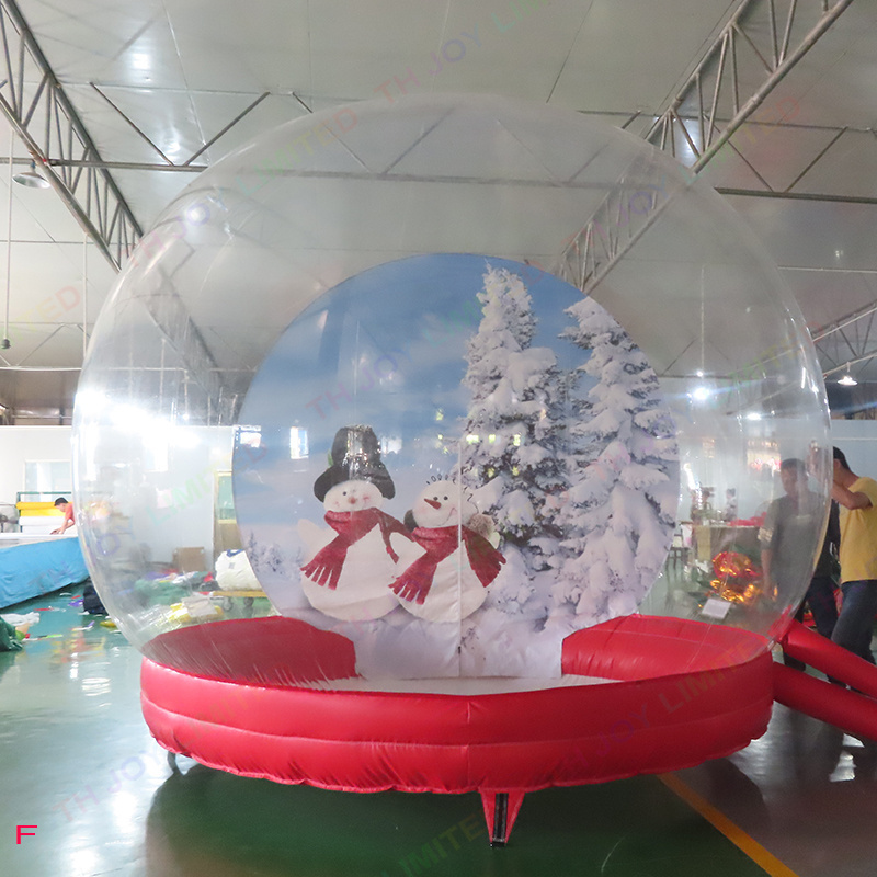 Custom giant outdoor human size inflatable snow globe for events sale