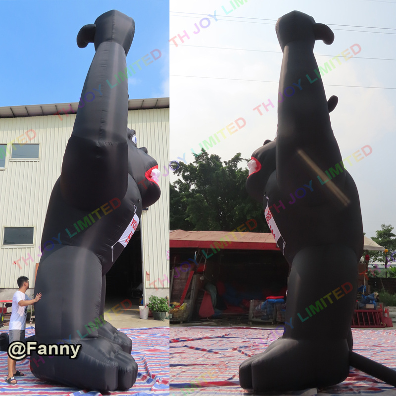 6m 20ft Tall Giant Advertising Inflatable Gorilla, Large Inflatable Monkey Ground Balloon for Advertisement Air Blower CN;GUA Ce